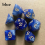 7pcs set Starry Sky Two Polyhedral Dice Board Game Dice Set 4