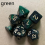 7pcs set Starry Sky Two Polyhedral Dice Board Game Dice Set 10