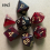 7pcs set Starry Sky Two Polyhedral Dice Board Game Dice Set 6