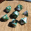 7pcs Set Marbled Mint Dice Table Games RPG Dice Set For Party 6