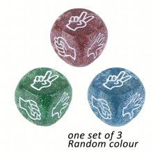 3pcs 20MM 6 Sided Translucent Dice Set For Board Game Christmas Thanksgiving Years Gift