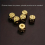 Upgrade Your Bar Games with 6 Sided Brass & Copper Dice Random Style 6
