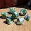7pcs Set Marbled Mint Dice Table Games RPG Dice Set For Party 4