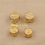 Upgrade Your Bar Games with 6 Sided Brass & Copper Dice Random Style 7