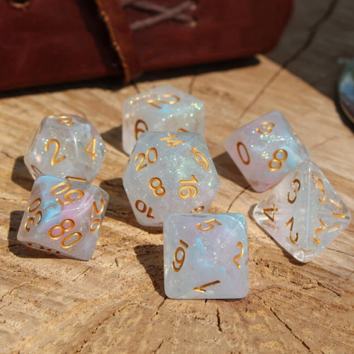 Pearlescent Polyhedral Dice Set For Table Games Christmas Thanksgiving Years Gift 1