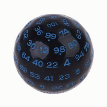 100 Sided Acrylic Dice Perfect For Tabletop Roleplaying Games And Clubs