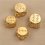 1pc 6 Sided Brass & Copper Dice For Board Game Accessory 5