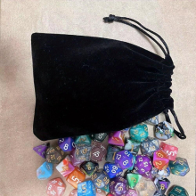 12 06x16 0cm With Drawstring Closure And Durable Holds 100 Polyhedral Dice
