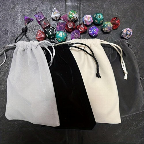 12 06x16 0cm With Drawstring Closure And Durable Holds 100 Polyhedral Dice 1