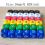 10pcs Random Rounded Solid Digital 16mm Dice Christmas Halloween Thanksgiving Gift 6