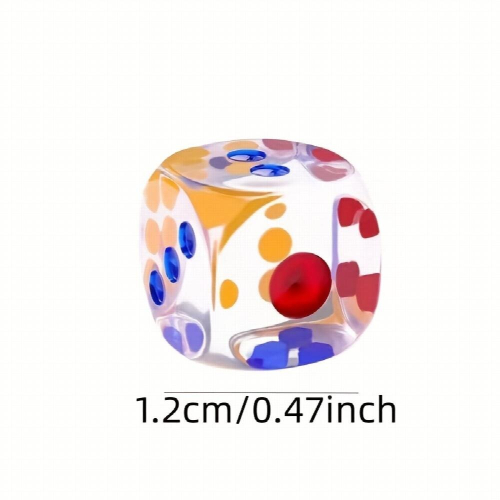 16 Pc Transparent Crystal Dice Toy 2