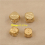 5pcs 6 Sided Brass Dices For Board Game Bar Supplies Game Tool Random Style 3