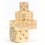 5pcs 6 Sided Brass Dices For Board Game Bar Supplies Game Tool Random Style 7