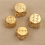 5pcs 6 Sided Brass Dices For Board Game Bar Supplies Game Tool Random Style 5
