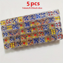 14mm 0 55 Inch 10 Acrylic Transparent Dices entertainment Party Supplies