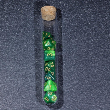 7pcs set Test Tube Dice sided Dice Fun Indoor Game Toy Gift For Kids