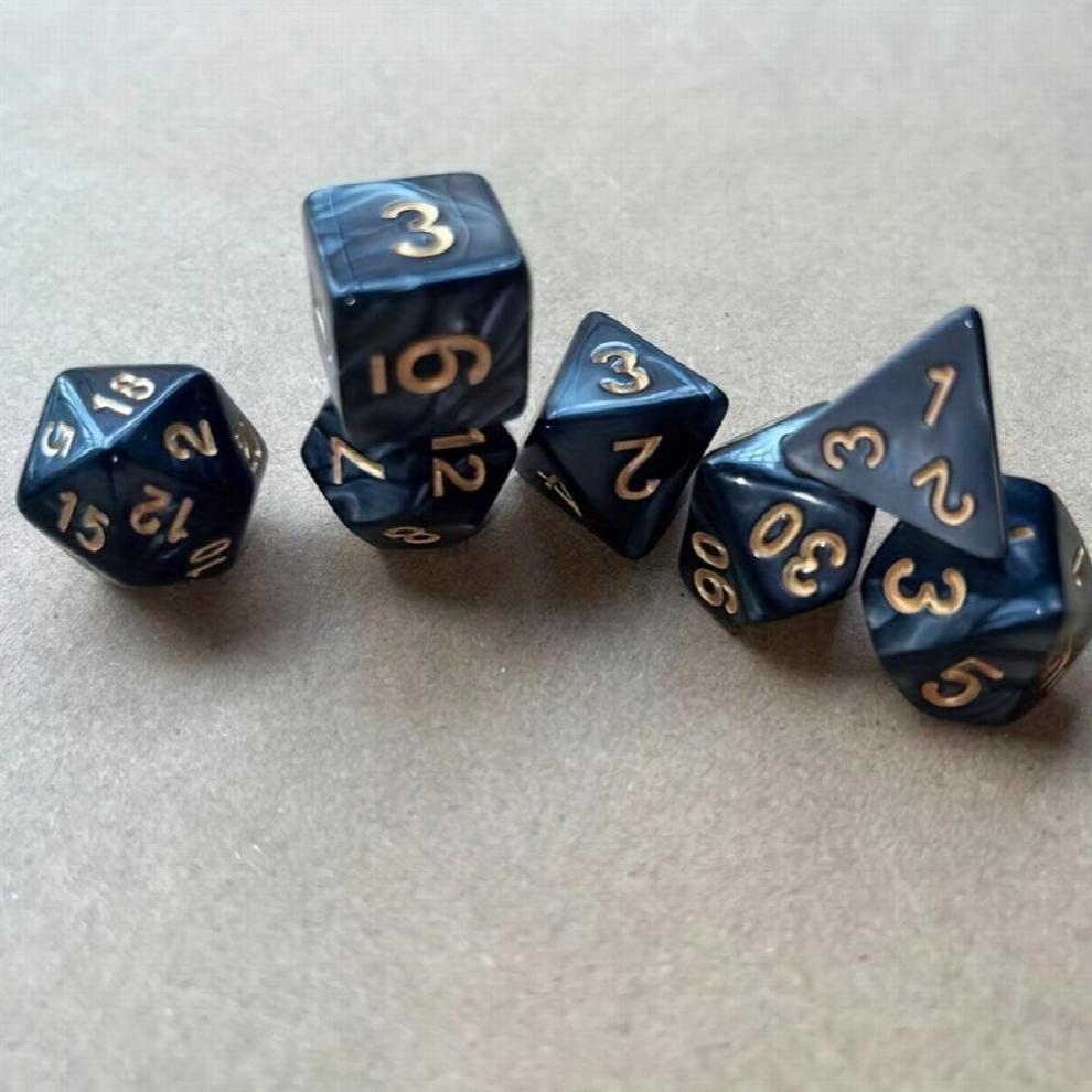 7pcs Polyhedral Dice Set For Board Game Christmas Halloween Thanksgiving Gift-image-OPC-PD5GTZX-NEW