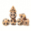 7pcs Antique Brown And Polyhedral Dice For Board Games 2