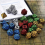Complex Antique Pattern faceted Number Board Game Collection Game Dice 3