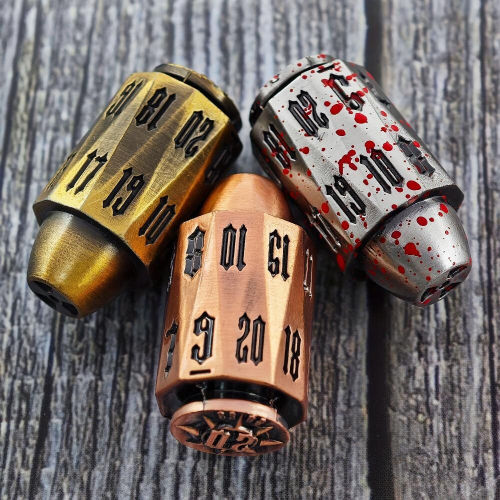 Metal Solid Mechanical Style Polyhedron Dice For Roleplaying Tabletop Game Birthday Gift 1