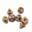 7pcs Antique Brown And Polyhedral Dice For Board Games 5