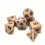 7pcs Antique Brown And Polyhedral Dice For Board Games 6