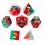 7pcs Pointed Corner Resin Polyhedral Dice Set suitable For Board Game 5
