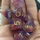 7pcs Pointed Corner Resin Polyhedral Dice Set suitable For Board Game 10