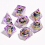 7pcs Resin Dice Set Polyhedral Sharp Edge Role Playing Game Dices For Large Board Game 1