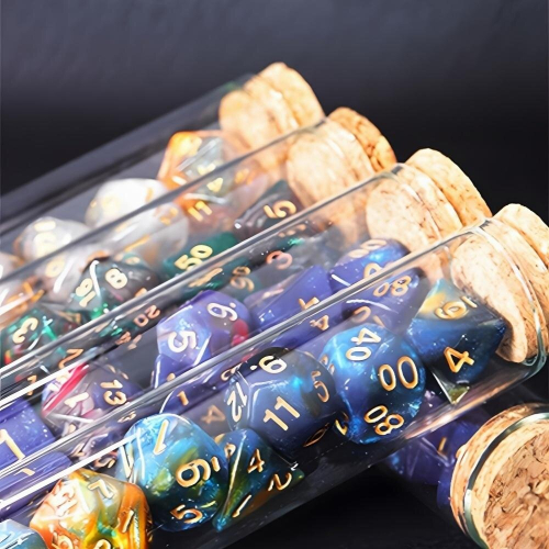 7pcs set Magic Polyhedral Dice Set For Fantasy Potion Flask Table Games 1