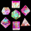 7pcs Polyhedral Sharp Edge Dice Set For Cosplay Board Game Christmas Gift 4