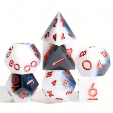 7pcs Polyhedral Sharp Edge Dice Set For Cosplay Board Game Christmas Gift