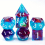 7pcs Sharp Edge Polyhedral Dice Set For Cosplay Board Game Christmas Thanksgiving Years Gift 9