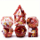 7pcs Sharp Edge Polyhedral Dice Set For Cosplay Board Game Christmas Thanksgiving Years Gift 10