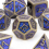 7pcs Copper Standard Solid Metal Polyhedral Dice Set Suitable For Role Playing Board Game 8