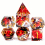 7pcs Sharp Edged Polyhedral Dice Set For Role Playing Board Games Christmas Thanksgiving Years Gift 10