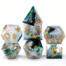 7pcs Sharp Edged Polyhedral Dice Set For Role Playing Board Games Christmas Thanksgiving Years Gift