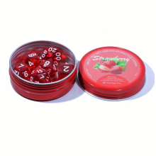 7pcs Strawberry Themed Dice Set For Board Game Christmas Halloween Thanksgiving Gift