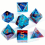 7pcs Sharp Edge Polyhedron Dices Suitable For Role playing Large Chessboard Games 5