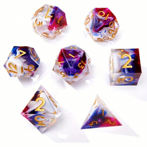 7pcs Sharp Edged Polyhedral Dice Set For Role Playing Board Games Christmas Thanksgiving Years Gift 1