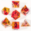 7pcs Sharp Edge Polyhedron Dices Suitable For Role playing Large Chessboard Games 8