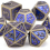 7pcs Copper Standard Solid Metal Polyhedral Dice Set Suitable For Role Playing Board Game 6