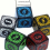 Pattern Dice 6 sided Number Game Chess Piece Accessories Dice Antique Pattern Running Ball Dice 3