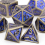 7pcs Copper Standard Solid Metal Polyhedral Dice Set Suitable For Role Playing Board Game 7