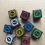 Pattern Dice 6 sided Number Game Chess Piece Accessories Dice Antique Pattern Running Ball Dice 4