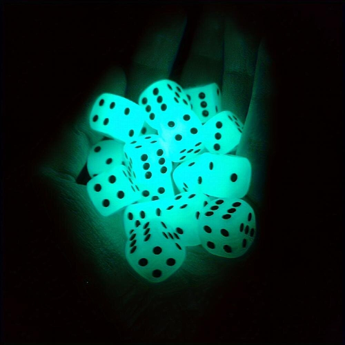 Glow In The Dark Dice Set And Dot Acrylic Rounded Dot Dices For Board Game 2