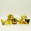 7 piece Plated Yellow Dice Set Polyhedral Tabletop Game Dice Role playing RPG Dice 2