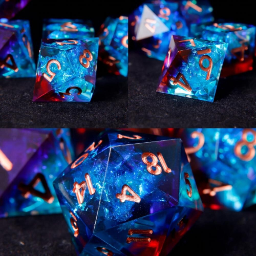 7pcs Polyhedral Dices For Cosplay Board Game Christmas Thanksgiving Gift 1