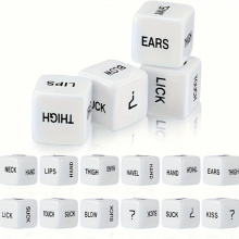 12pcs English Fun And Romantic Dices For Couples Gift For Wedding Anniversary