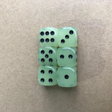 14mm 0 55in Luminous Dice Of Resin Material With Point Count Dice